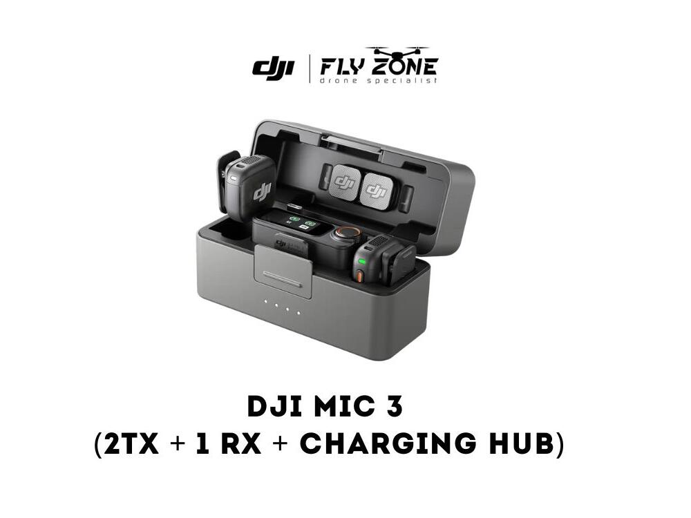 DJI Mic 3 (2 TX + 1 RX + Charging Case)