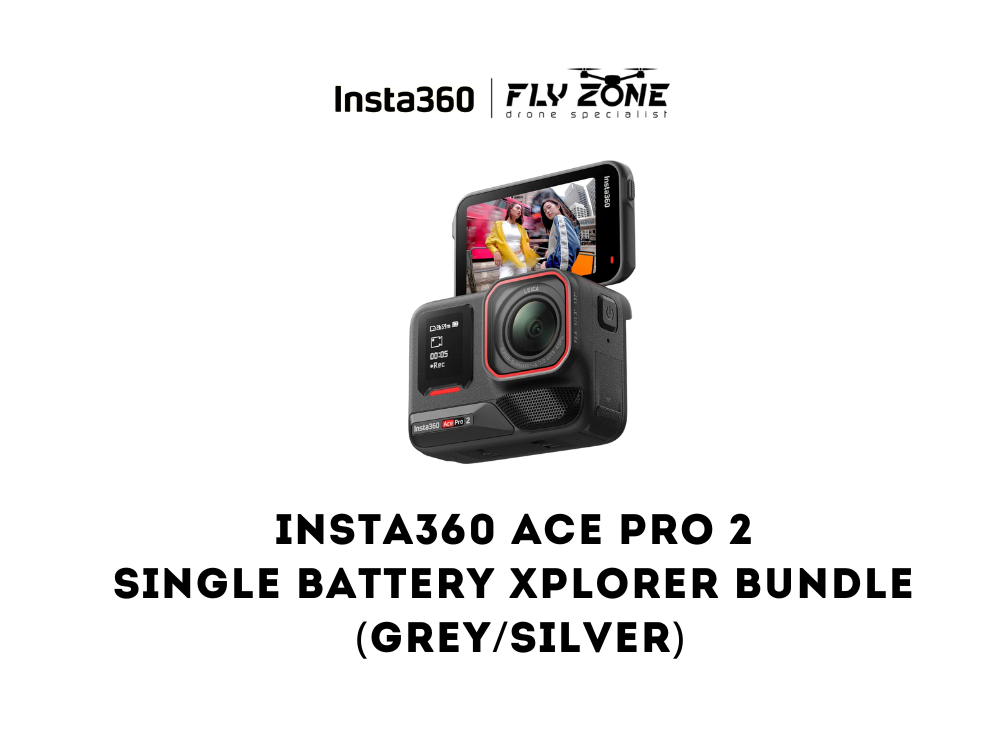Insta360 Ace Pro 2 Action Camera Single Battery Xplorer Bundle (Grey/Silver)